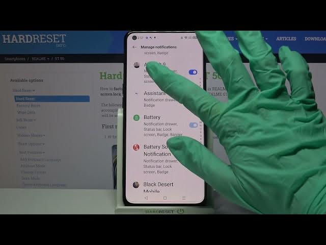 Video thumbnail for How to Manage Apps Notifications in Realme GT 5G - Block Notifications