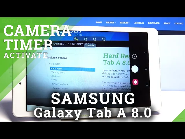 Video thumbnail for How to Activate Camera Timer in SAMSUNG Galaxy Tab A 8.0’’ – Delay Shutter Release