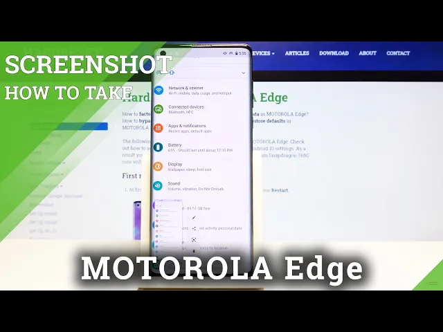 Video thumbnail for How to Take Screenshot with Motorola Edge - Capture Screen