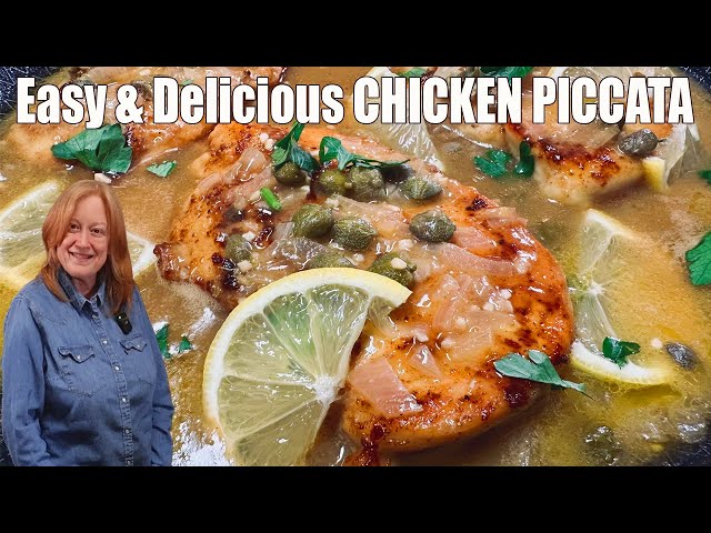 Video thumbnail for Easy CHICKEN PICCATA Week Night Chicken Dinner