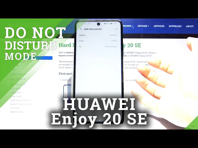 Video thumbnail for How to Turn On Do Not Disturb Mode in HUAWEI Enjoy 20 SE – DND / Silent Mode