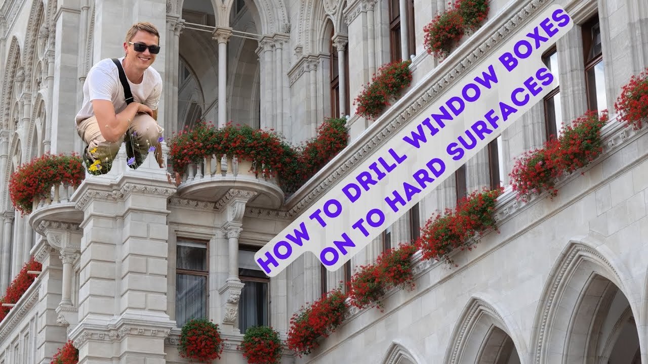 Video thumbnail for How to Put Window Box Planters on Stone, Concrete, Brick, Hard Surfaces with a Drill