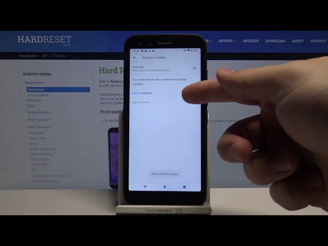 Video thumbnail for How to Add Number to Blacklist in CAT S62 Pro – Block Contacts