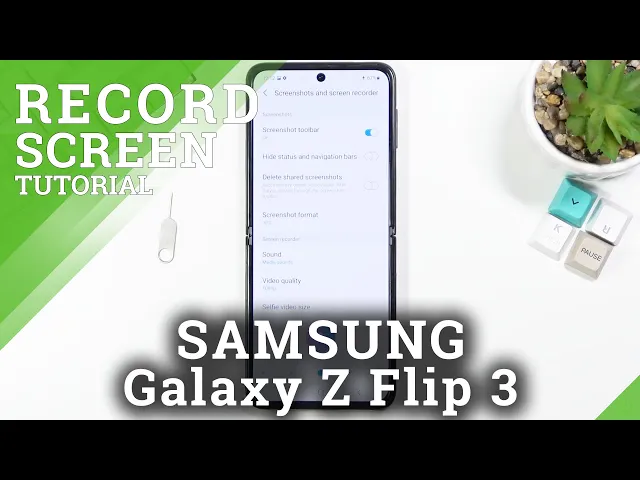 Video thumbnail for How to Record Screen on SAMSUNG Galaxy Z Flip 3 – Use Screen Recorder