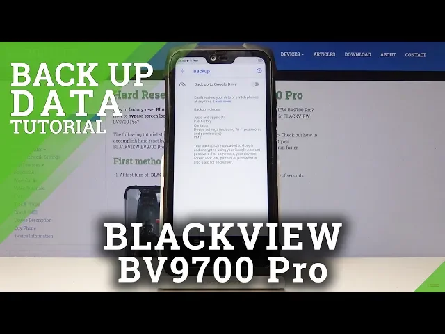 Video thumbnail for How to Permit Google Backup on Blackview BV9700 Pro - Backup Data