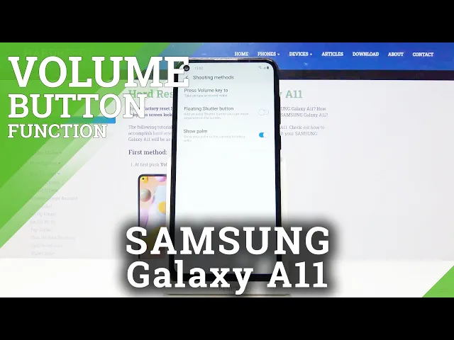 Video thumbnail for Samsung Galaxy A11 - How to Change Volume Button Function in Camera