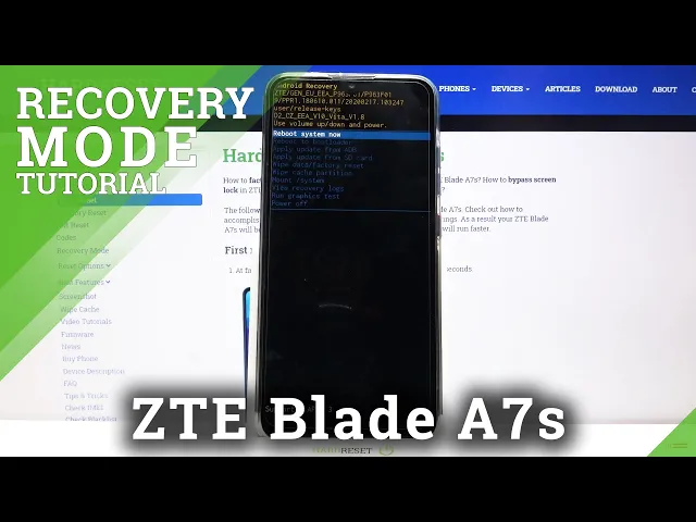 Video thumbnail for How to Exit Recovery Mode in ZTE Blade A7s – Recovery Settings