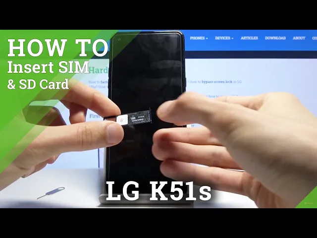 Video thumbnail for How to Insert SIM and SD into LG K51s - Set Up SIM & SD Cards