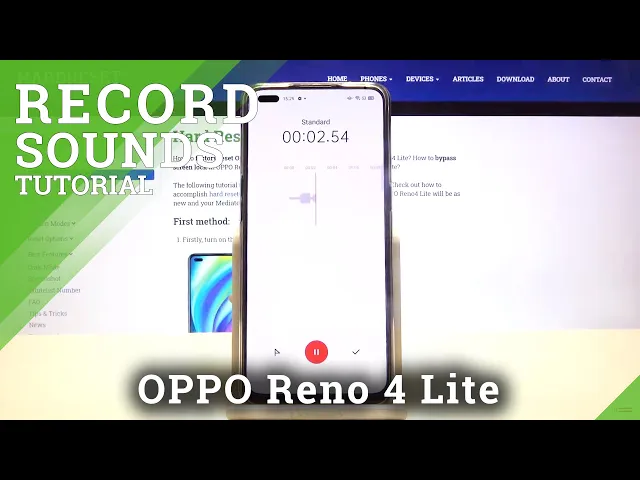 Video thumbnail for Record Sounds on OPPO Reno 4 Lite – Voice Recorder App