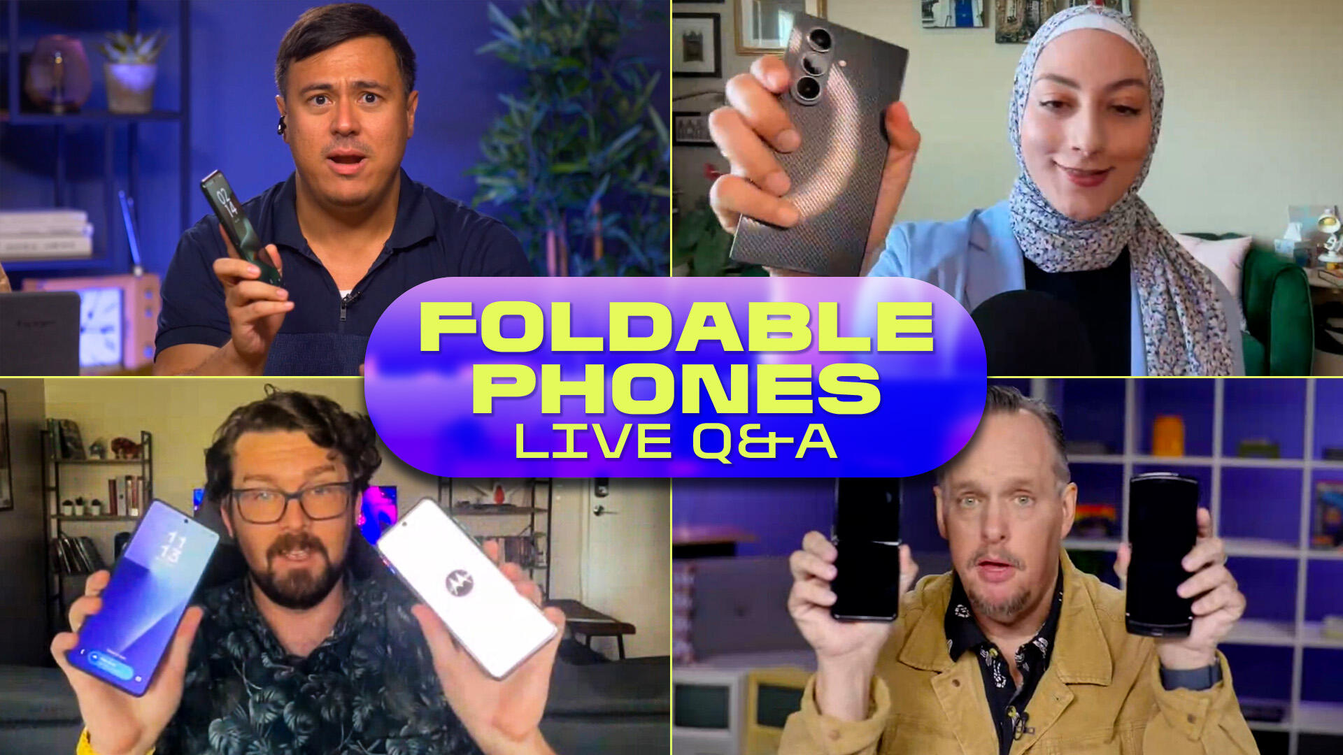 Video thumbnail for We Brought All Our Foldable Phones to Discuss Samsung's Galaxy Unpacked