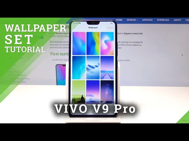 Video thumbnail for How to Change Wallpaper in VIVO V9 Pro - Update Home & Lock Screen