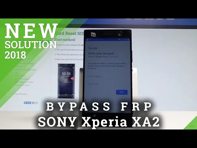 Video thumbnail for How to Bypass Google Verification in SONY Xperia XA2 - Unlock FRP May Security Patch