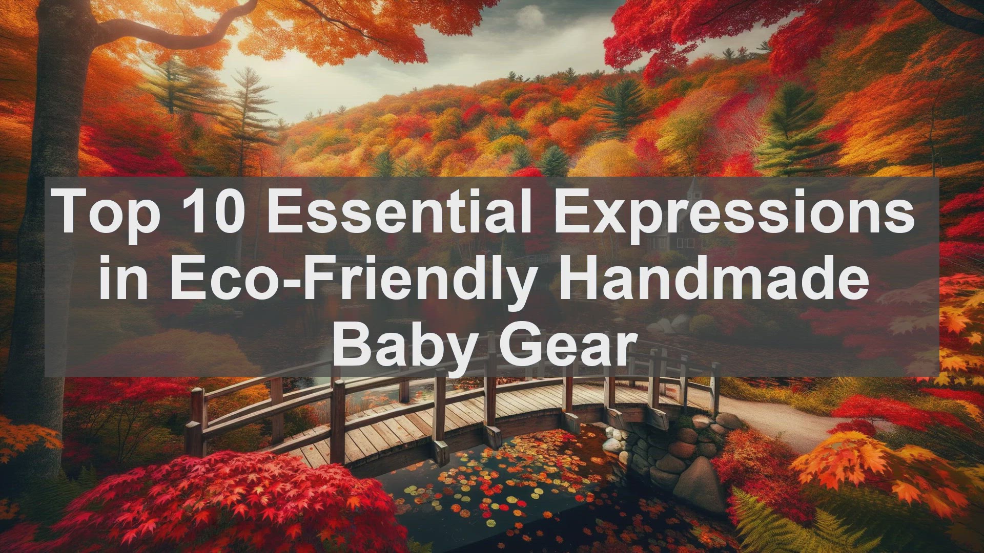 'Video thumbnail for Top 10 Essential Expressions in EcoFriendly Handmade Baby Gear'