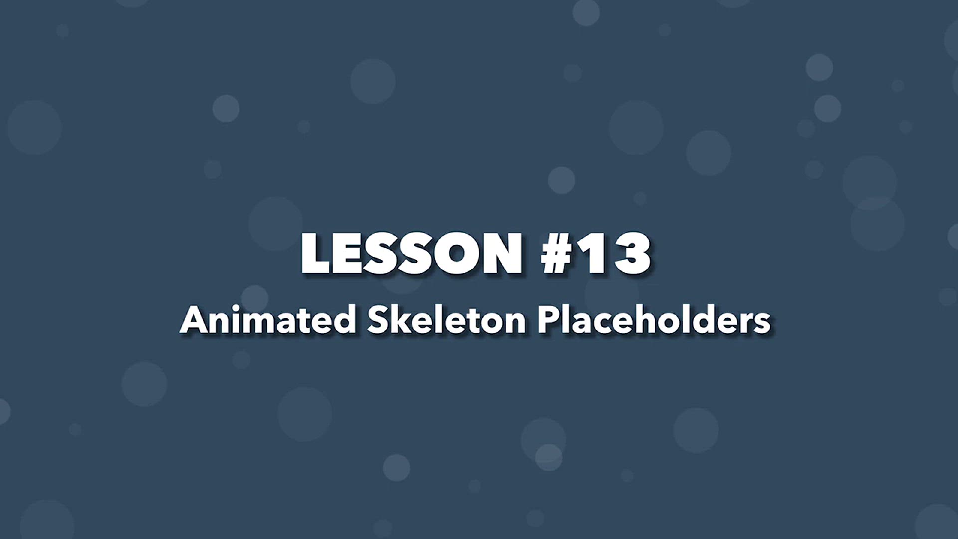 'Video thumbnail for Weather App Build (Vue 3 & Tailwind) #13 - Animated Skeleton Placeholders'