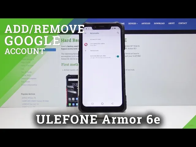 Video thumbnail for How to Add & Remove Google Account in ULEFONE Armor 6E