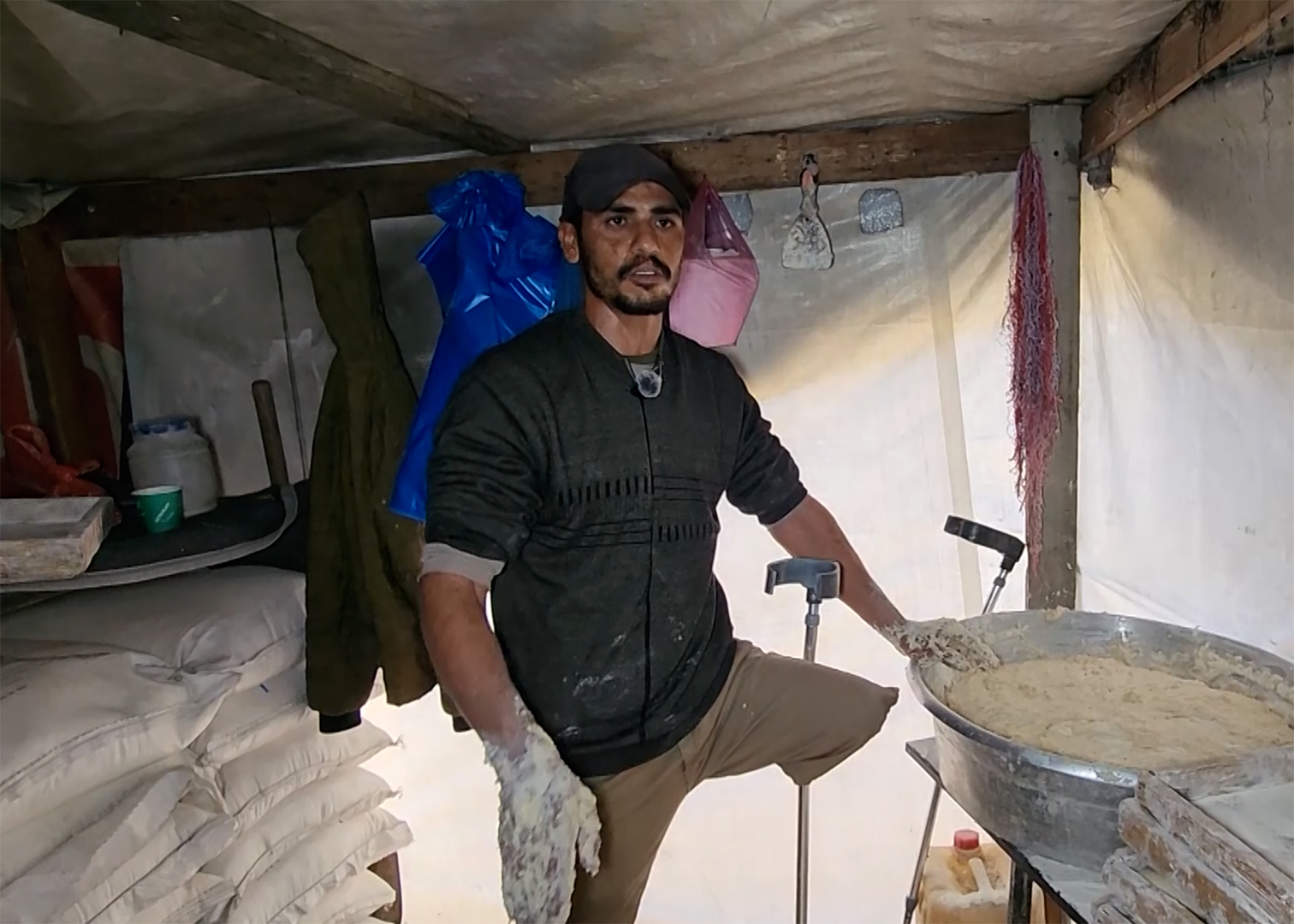 Video thumbnail for Business and limbs destroyed by Israel, Gaza family rebuilds bakery
