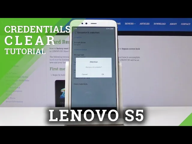 Video thumbnail for How to Delete All Licenses in LENOVO S5 - Clear Credentials