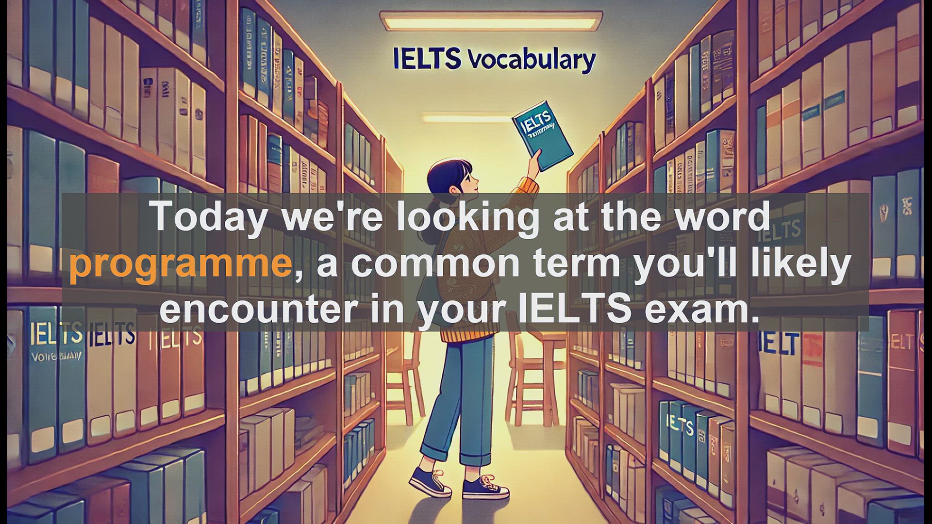 'Video thumbnail for 2500 Must Know IELTS 5.5 Vocabulary - IELTS Vocabulary: Understanding the Word 'Programme''