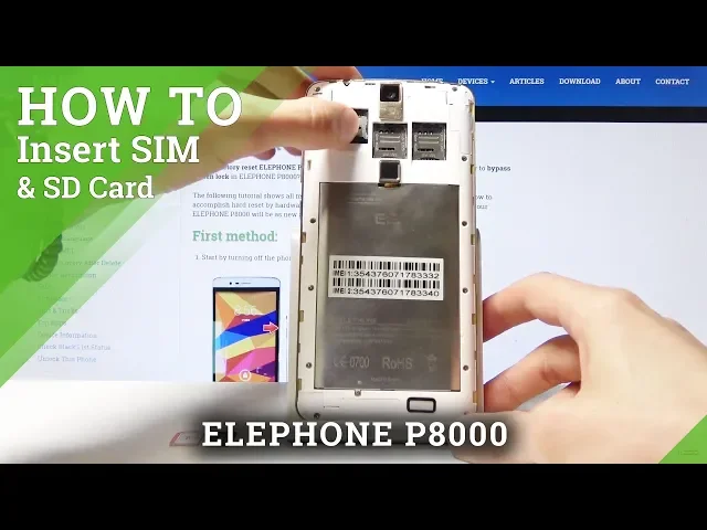 Video thumbnail for ELEPHONE P8000 SIM & SD Card Installation - Insert SIM & SD Card