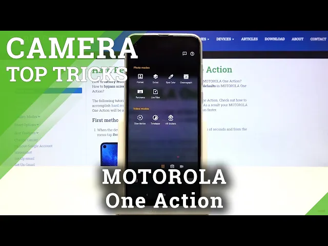 Video thumbnail for How to Discover Best Camera Options in Motorola One Action - Camera Top Tricks