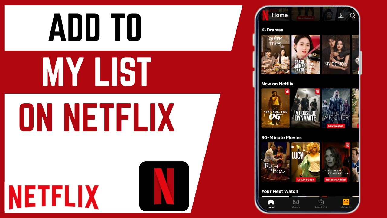 Video thumbnail for How To Add Netflix Movies And TV Shows To My List On Smartphone