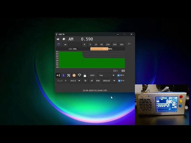 Video thumbnail for Danny Shortwave And Radio DX Live Stream 4/11/2025 TEF6686 XDR-GTK Software