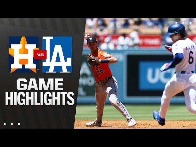 Video thumbnail for Houston Astros at Los Angeles Dodgers Full-Game Highlights! | 07/06/2025