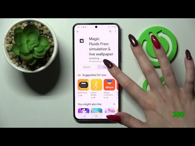 Video thumbnail for How to Download and Apply Live Wallpaper on SAMSUNG Galaxy S22 5G // Magic Fluids App