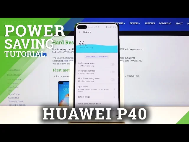 Video thumbnail for How to Turn On Battery Saver on HUAWEI P40