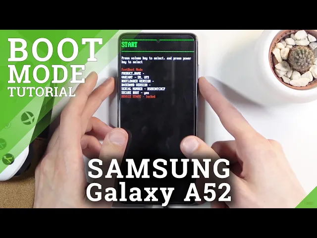 Video thumbnail for How to Activate Boot Mode in SAMSUNG Galaxy A52 - Bootloader Mode