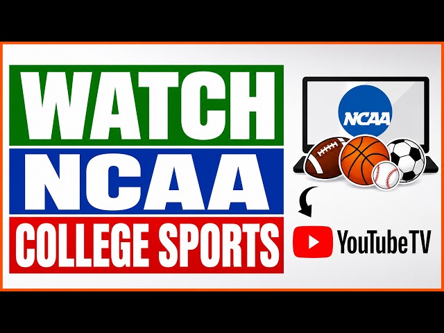 Video thumbnail for How To Watch NCAA College Sports Games On YouTube TV? [in 2026]