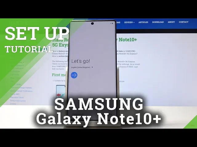 Video thumbnail for SAMSUNG Galaxy Note10+ Set Up Process - Activate & Configure