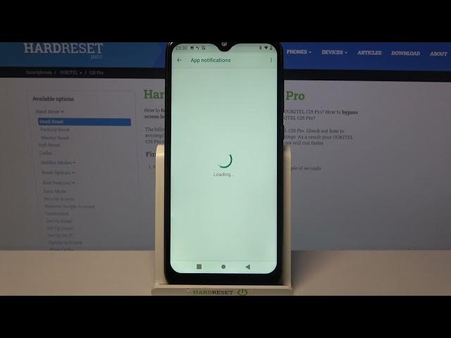 Video thumbnail for Turn On / Deactivate Apps Notifications - OUKITEL C15 Pro and App Options