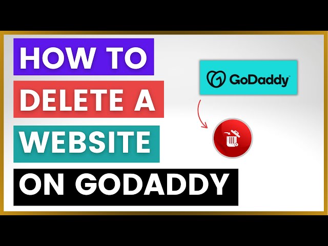 Video thumbnail for How To Delete A Website On GoDaddy? [in 2025]