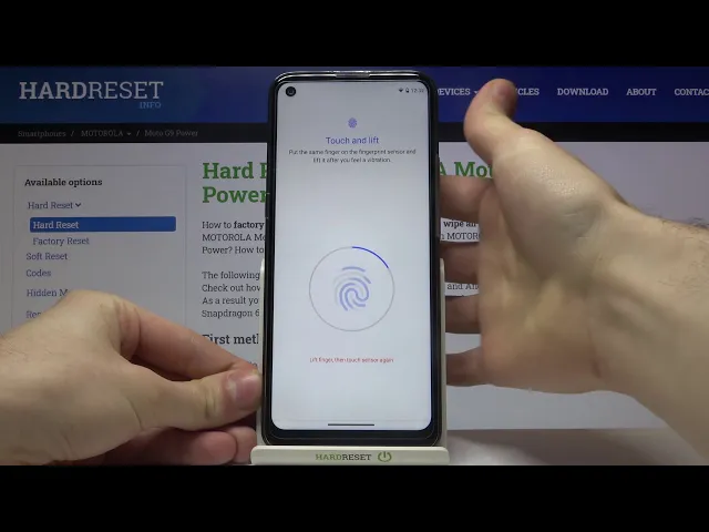 Video thumbnail for How to Add Fingerprint to MOTOROLA Moto G9 Power – Set Up Screen Lock