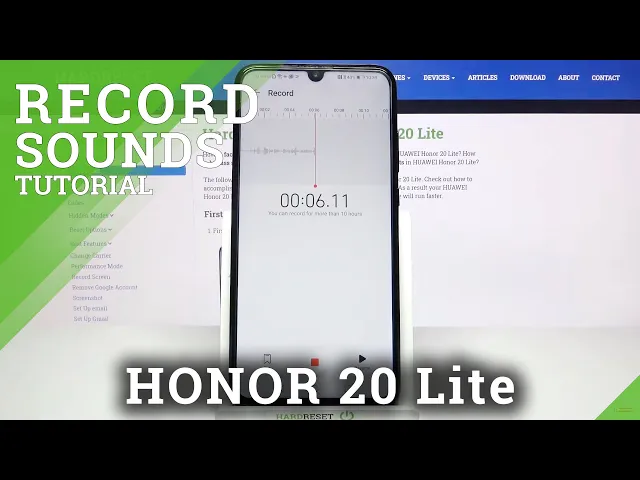 Video thumbnail for How to Record Sounds in Honor 20 Lite?