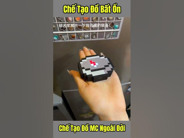 Video thumbnail for Chế Tạo Đồ Minecraft Ngoài Đời Thực Trong Nó Sẽ Bất Ổn Như Thế Nào #shorts