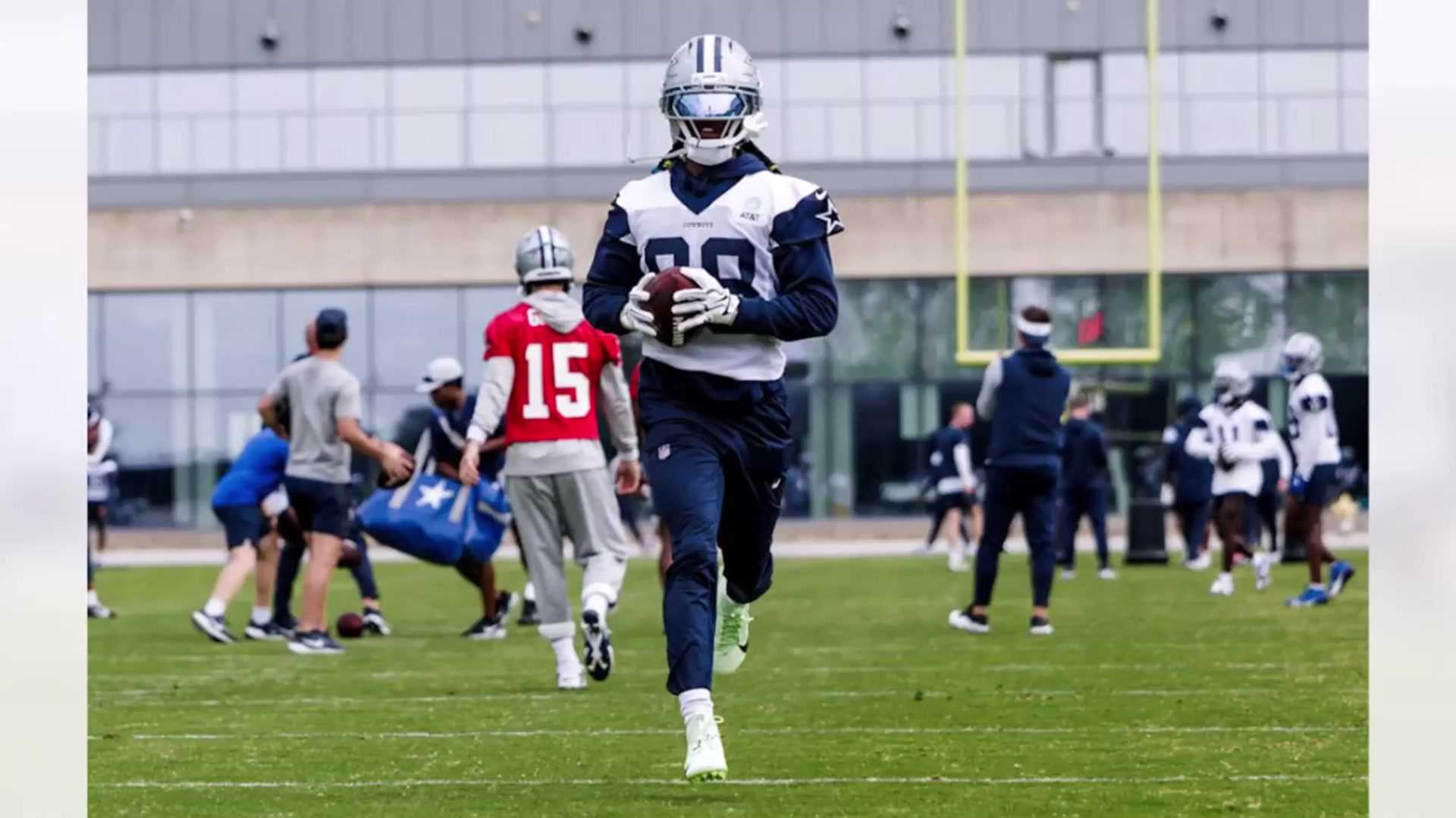 'Video thumbnail for Law Nation Sports: cowboys practice: dak prescott and ceedee lamb shine before broncos game!'