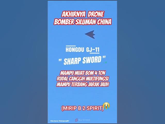 Video thumbnail for DRONE BOMBER SILUMAN CANGGIH DARI CHINA #Drone #hongdugj11 #sharpsword #dronebomber #dronesiluman