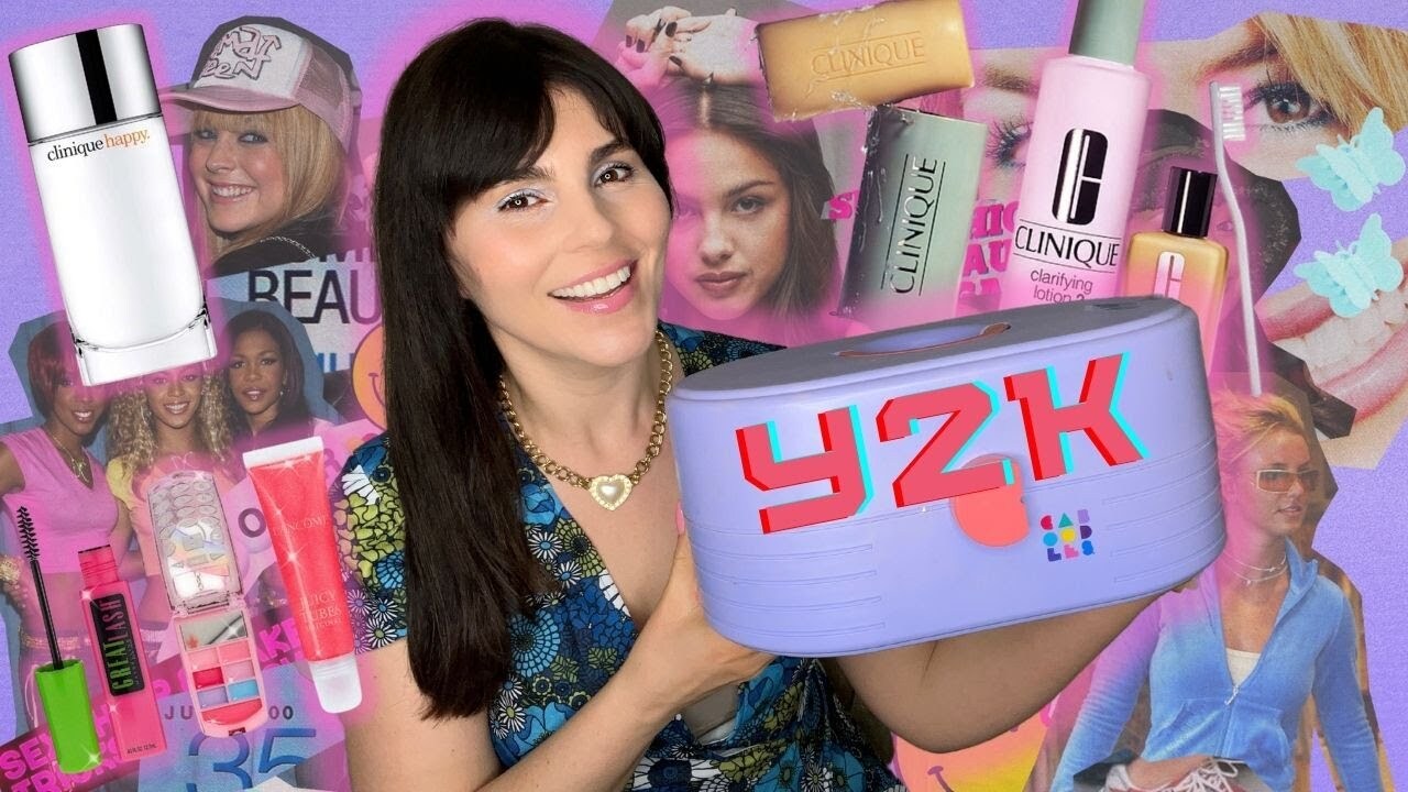 Video thumbnail for I tried Vintage Y2K 2000s Makeup and Beauty Products for a week!