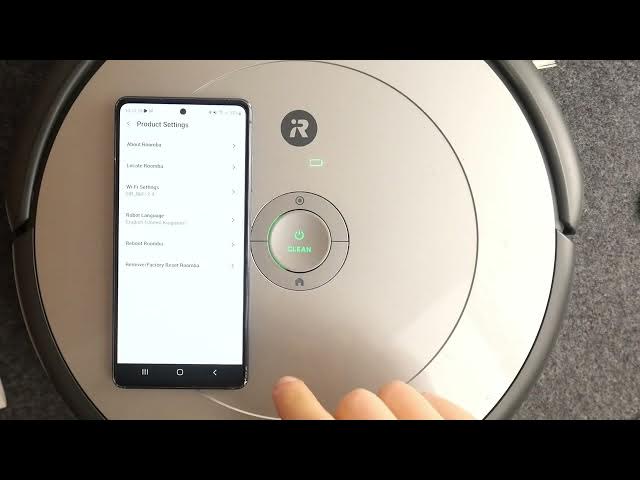 Video thumbnail for How to Reset iRobot Roomba Vacuum in the iRobot app - Restore Factory Settings on Roomba Vacuum