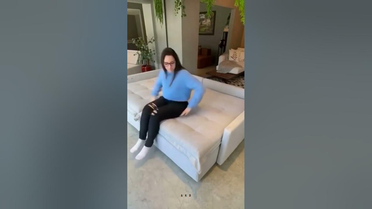 Video thumbnail for Simple Sofa cum Bed | Furniture #shorts