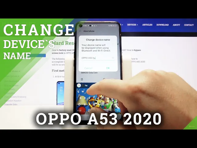 Video thumbnail for How to Set Up Device Name for OPPO A53 2020 – Rename Your Oppo Smartphone