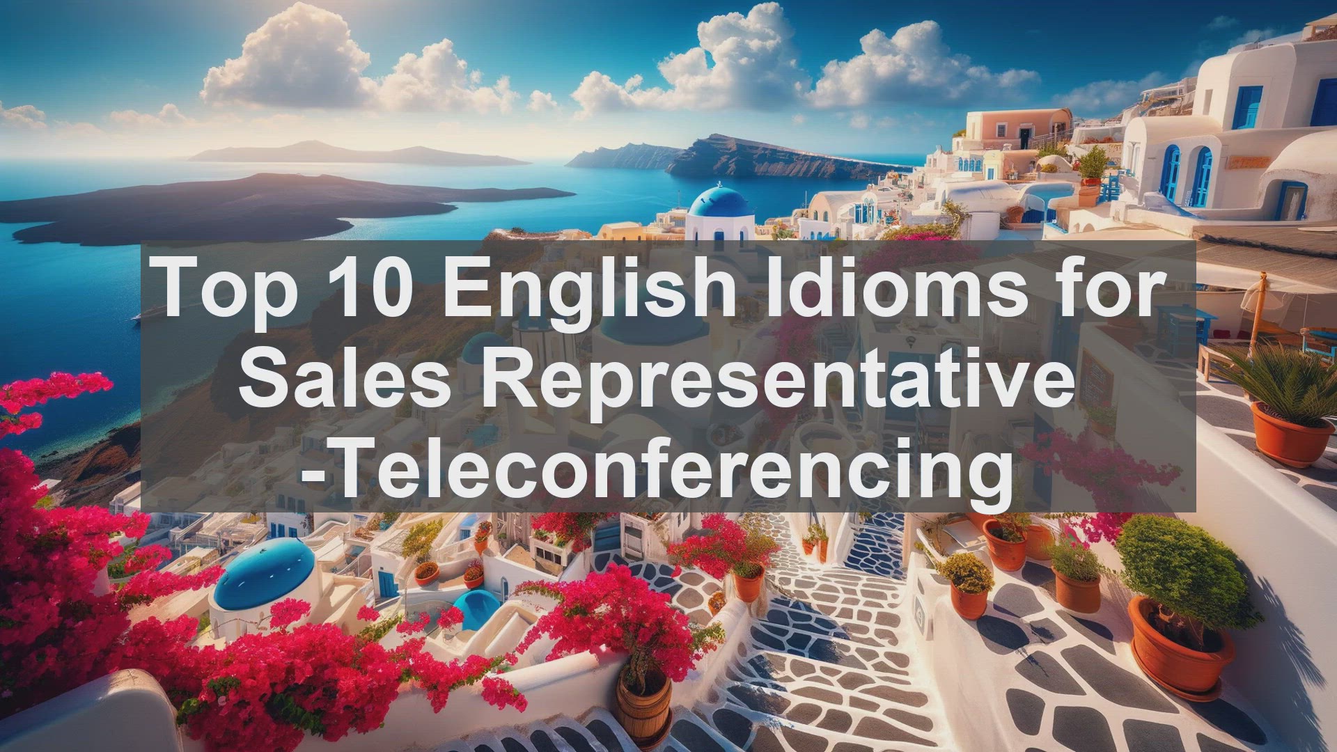 'Video thumbnail for Top 10 English Idioms for Sales Representative Teleconferencing'
