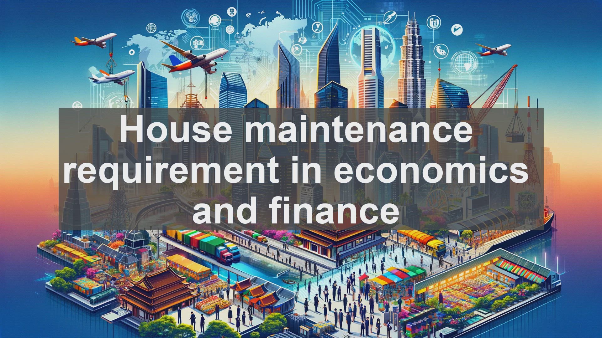 'Video thumbnail for House maintenance requirement in economics and finance'