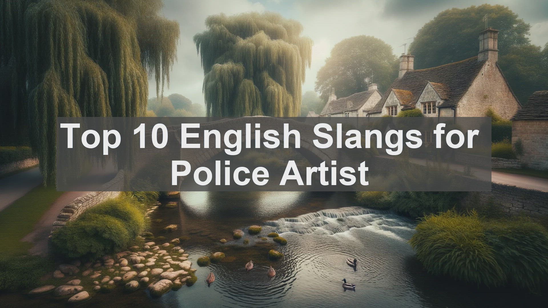 'Video thumbnail for Top 10 English Slangs for Police Artist'