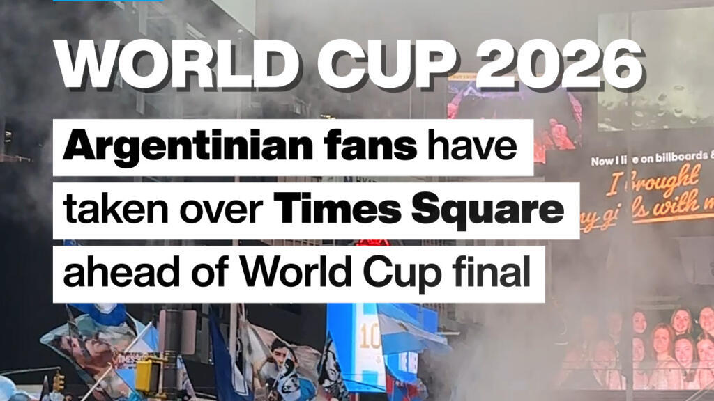 Video thumbnail for World Cup 2026: Argentinian fans have taken over Times Square