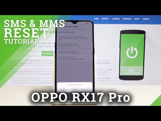 Video thumbnail for How to Erase SMS and MMS in OPPO RX17 Pro - Remove SMS Messages