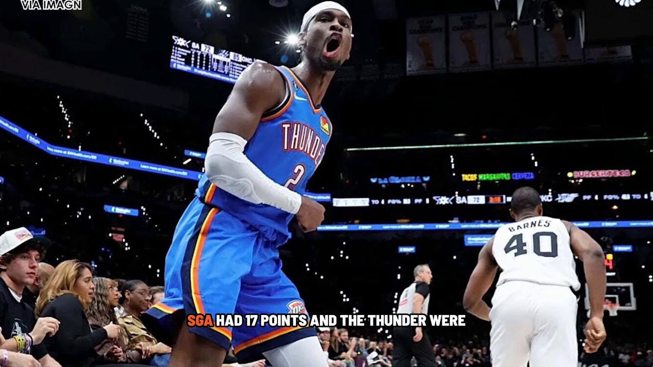 Video thumbnail for Thunder star Shai Gilgeous-Alexander’s record 141-game 20-point streak snapped in win over Nuggets