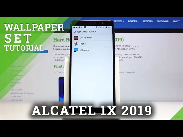 Video thumbnail for How to Change Wallpaper in ALCATEL 1X 2019 – Change Home Screen